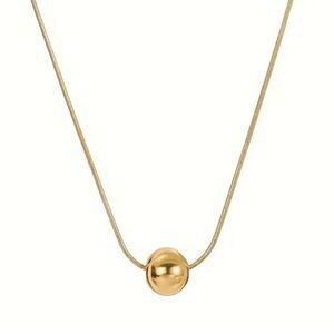 New! Gold Ball Pendant Necklace NWOT